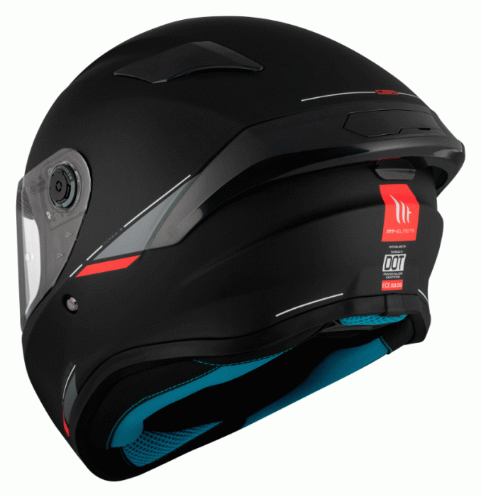 Мотошолом MT Targo S Solid A1 Matt Black ECE2206