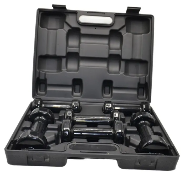 Набір гантелей у кейсі 9 кг. PowerPlay 4121 Fitness Dumbells (2шт.*1кг. 2шт.*1,5кг. 2шт.*2кг.)