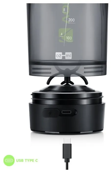 Шейкер спортивний електричний VOLTRX Gallium 700 мл. Tritan Green