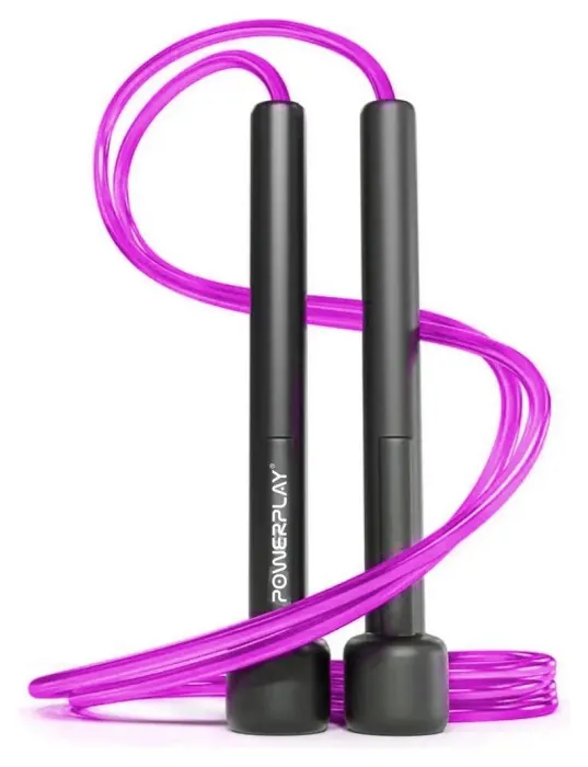 Скакалка PowerPlay 4201 Basic Jump Rope Рожева (2,8m.)