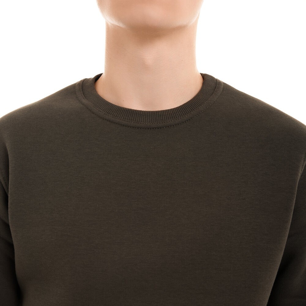 Світшот чоловічий однотонний хакі Pobedov 007 ЗИМА