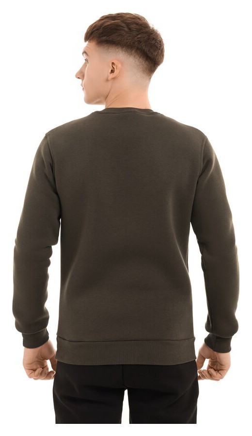 Свитшот мужской однотонный хаки Pobedov 007 ЗИМА