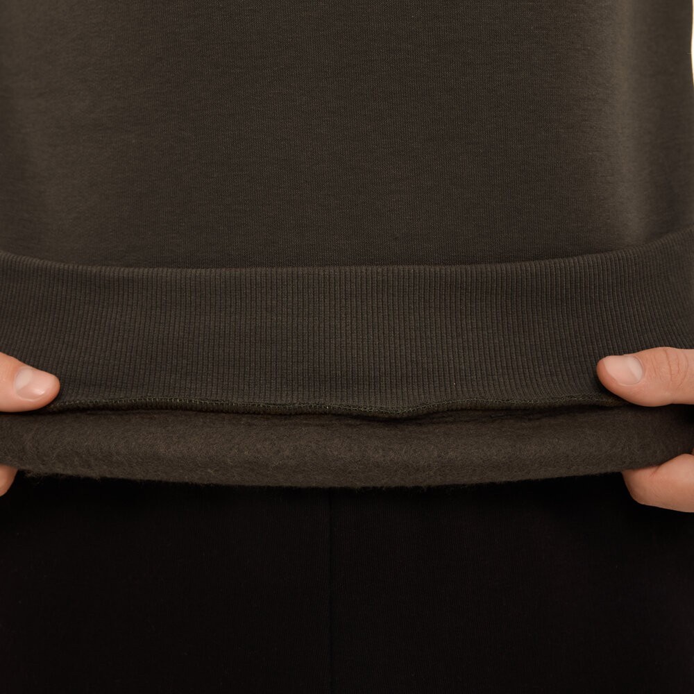 Свитшот мужской однотонный хаки Pobedov 007 ЗИМА