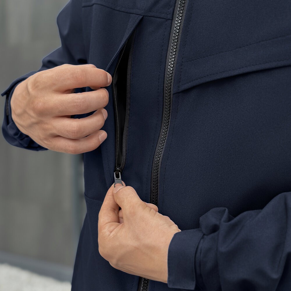 Темно-синя чоловіча повсякденна куртка на весну і осінь Pobedov Shum, укр, укр