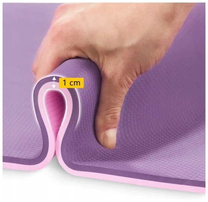 Коврик (мат) спортивный 4FIZJO TPE 180 x 60 x 1 см для йоги и фитнеса Violet/Pink (P-5907739316967)