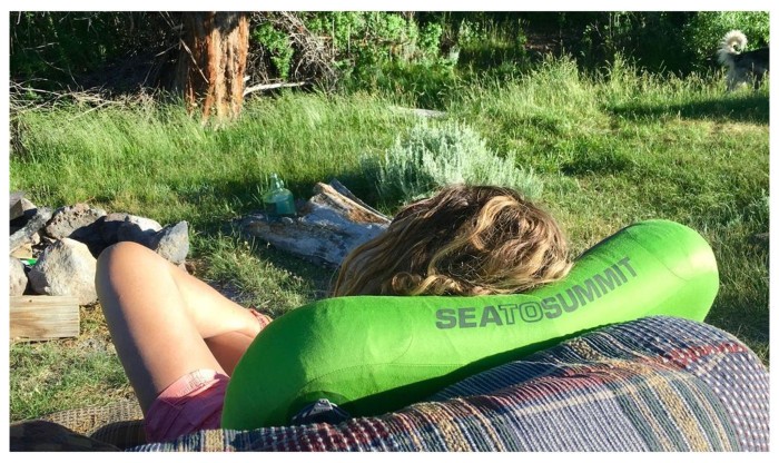 Подушка надувная Sea to Summit Aeros Premium Pillow Deluxe, 14х56х36см, Navy