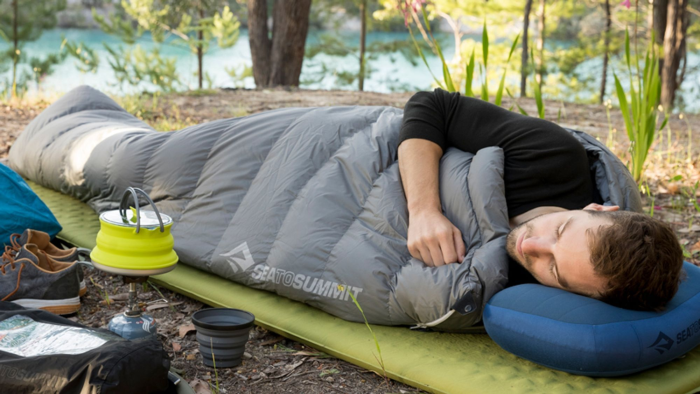 Подушка надувная Sea to Summit Aeros Premium Pillow Deluxe, 14х56х36см, Navy