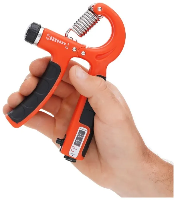Эспандер кистевой Cornix 5-60 кг с регулируемой нагрузкой и счетчиком XR-0265 Orange/Black