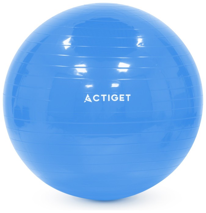 М'яч для фітнесу (фітбол) Actiget 75 см з насосом ACT0147 Blue