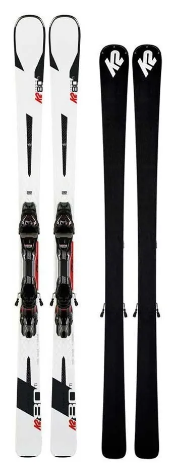 Лижі гірські K2 Ikonic 80Ti з кріпленнями Marker MXC 12 TCX Light QKCLK, 177 см, біло-чорні (177 см black, white)