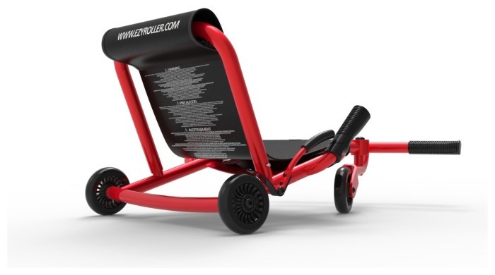 Самокат-каталка Ezyroller Classic,, червоний неон, укр, укр