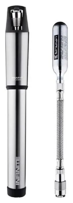 Насос велосипедний Birzman Infinite Apogee ROAD SILVER with CO2
