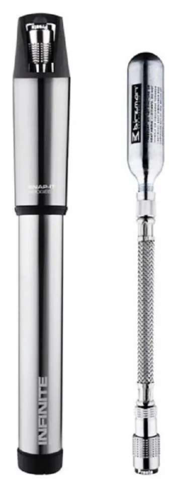 Насос велосипедний Birzman Infinite Apogee ROAD SILVER with CO2 (SPT_BM14-ZC-MN03-S)