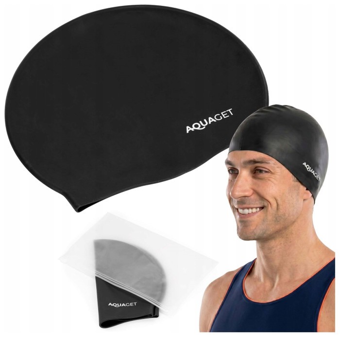 Шапочка для плавания Aquaget AQ0033 Black