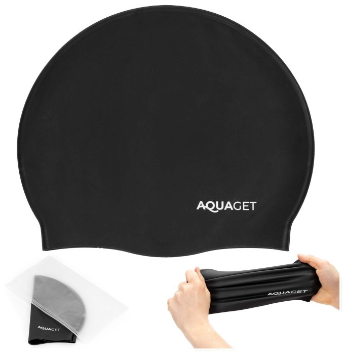 Шапочка для плавания Aquaget AQ0033 Black