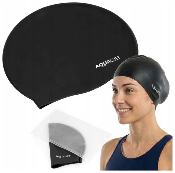 Шапочка для плавания Aquaget AQ0033 Black