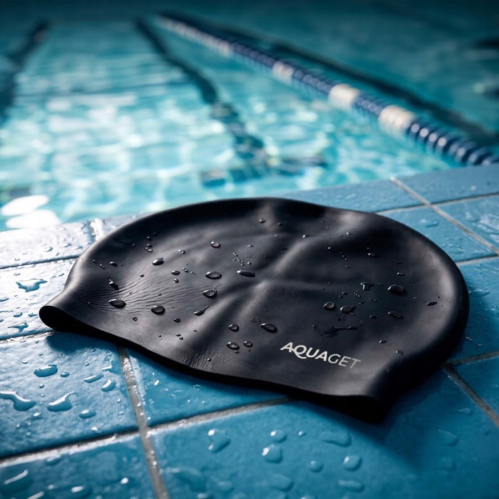 Шапочка для плавания Aquaget AQ0033 Black