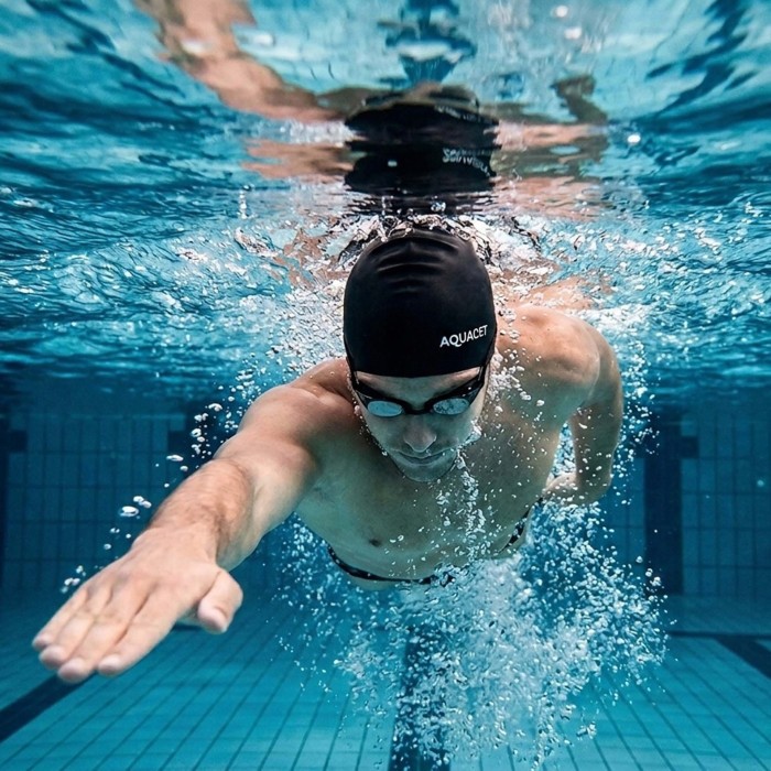 Шапочка для плавания Aquaget AQ0033 Black