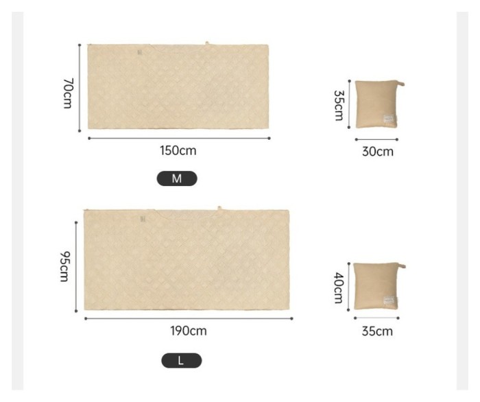 Ковдра з підігрівом Naturehike CNK2450PJ015, 95х190 см, бежева