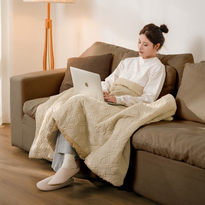 Ковдра з підігрівом Naturehike CNK2450PJ015, 95х190 см, бежева, укр, укр