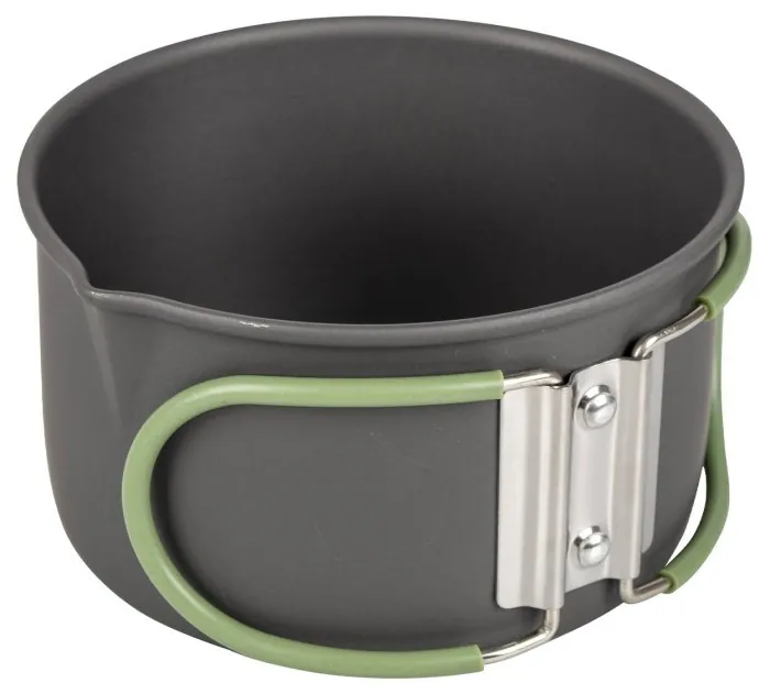 Набір посуду Bo-Camp Explorer 4 Pieces Hard Anodized Grey/Green (2200244)
