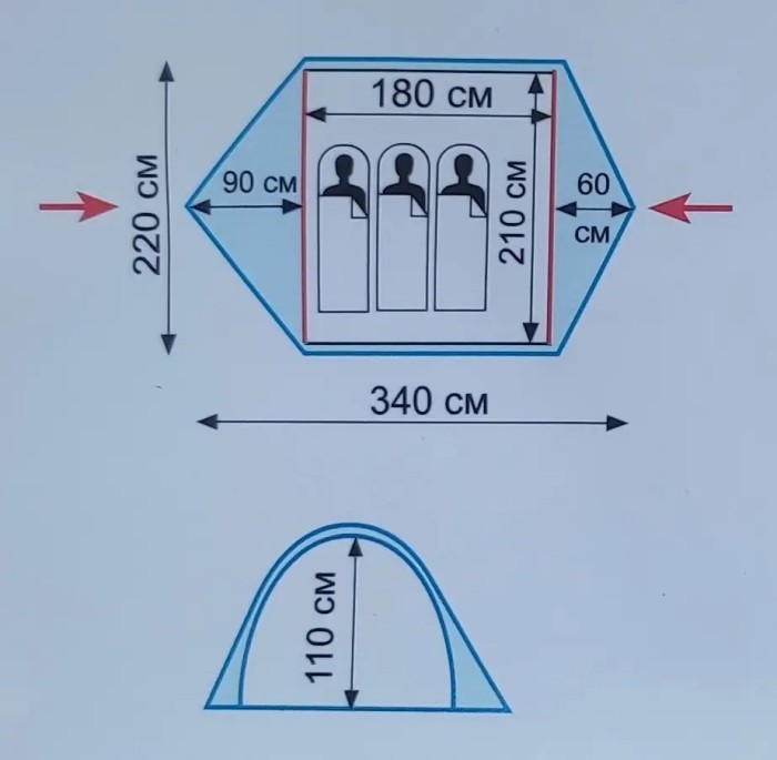 Намет Tramp Ranger 3 (v2), TRT-126, укр, укр
