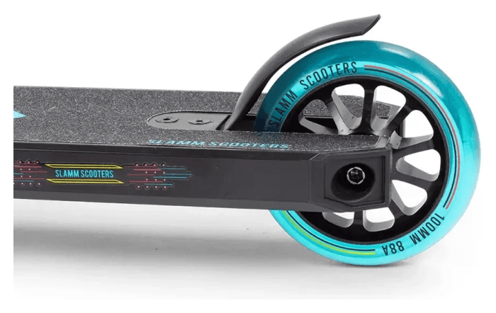 Трюковый самокат Slamm Classic V9 black-blue трюковый самокат Slamm Classic V9 black-blue