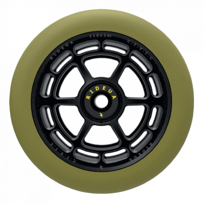 Колеса для трюкового самоката urbanArtt Civic 110 x 24mm (пара) - Black/Army Green