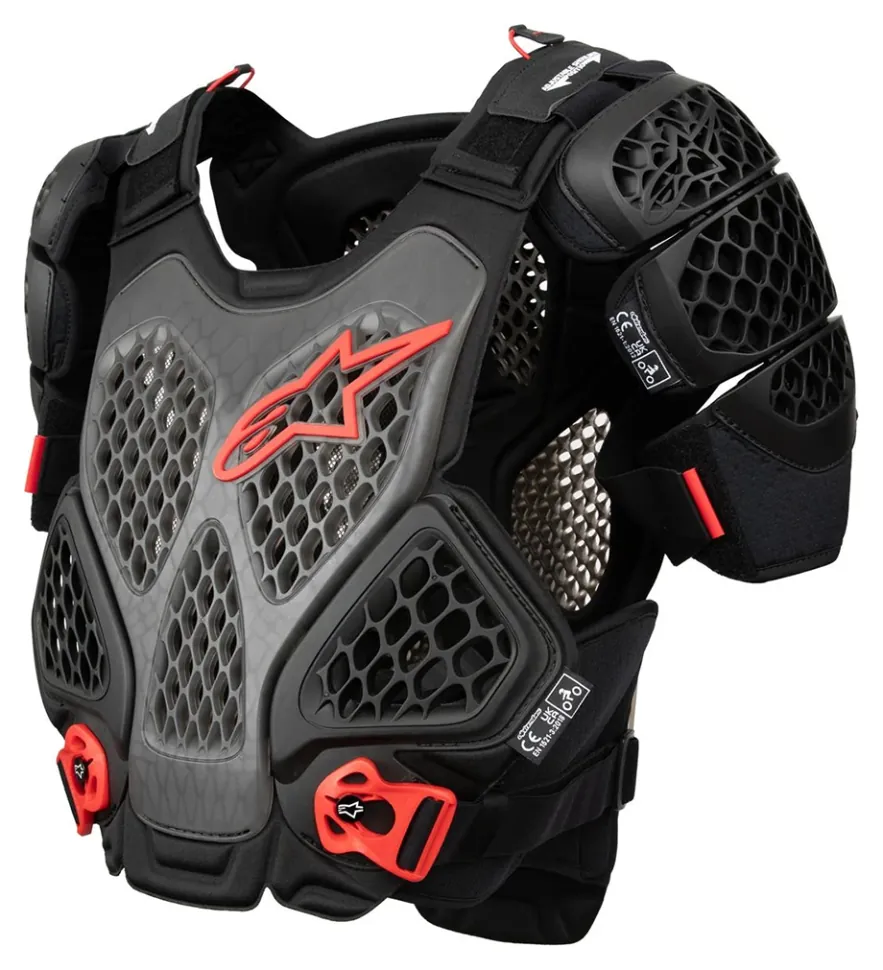 Захист тіла Alpinestars A-6 CHEST PROTECTOR BLACK ANTHRACITE RED, M/L (SPT_6700022-1036-ML)