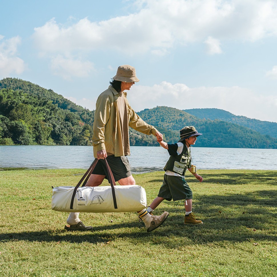 Намет тримісний автоматичний із тентом Naturehike Ango CNK2550WS010, S, коричневий, укр, укр