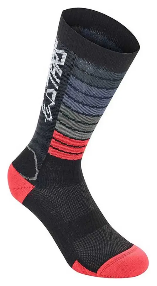 Шкарпетки Alpinestars DROP SOCKS 22 BLACK BRIGHT RED, M (SPT_1706720-1303-M)