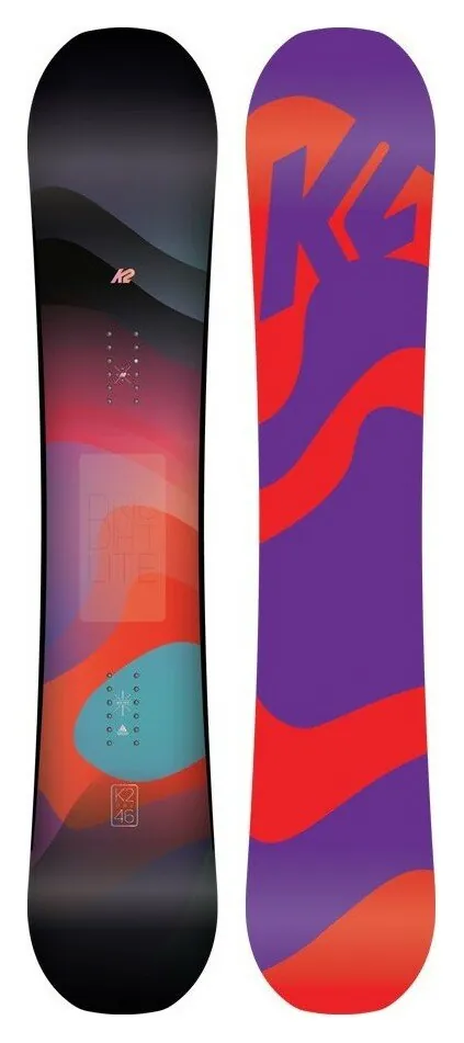 Сноуборд K2 BRIGHT LITE 146 Black/violet/coral (11C0024) (146 см black, coral, violet)