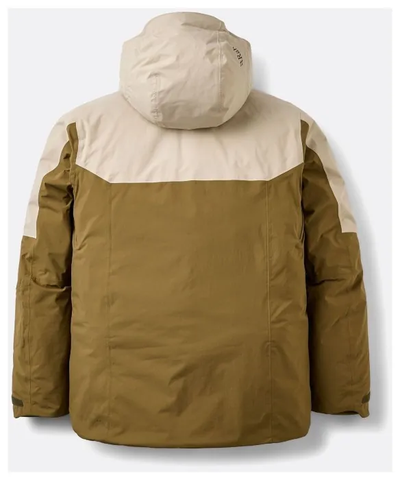 Горнолыжная мужская теплая мембранная куртка Rab Novaline Jacket, Oak/Dark Pebble, L