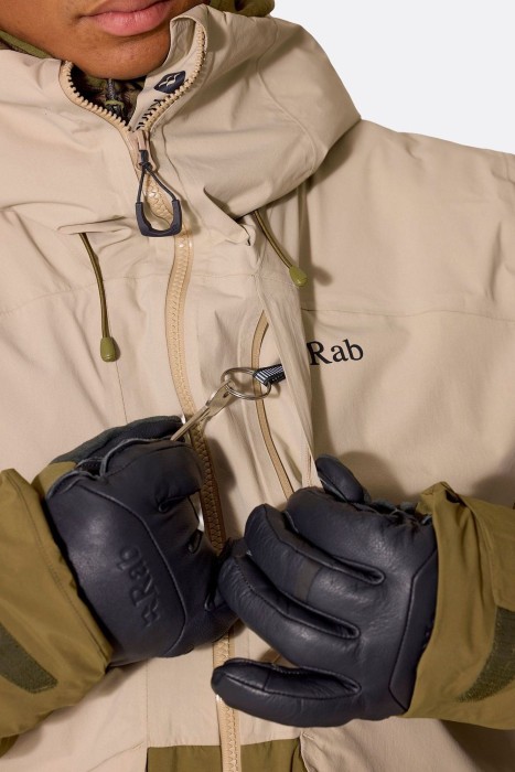 Горнолыжная мужская теплая мембранная куртка Rab Novaline Jacket, Oak/Dark Pebble, L