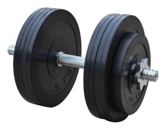 Обгумована набірна гантель 23 кг (RN_OD23_2), укр, укр