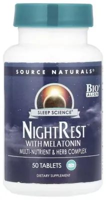 Sleep Science® NightRest™ с мелатонином - 50 tabs