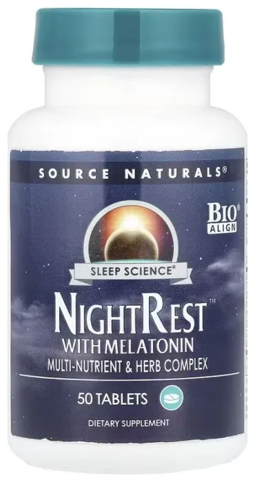 Sleep Science® NightRest™ с мелатонином - 50 tabs