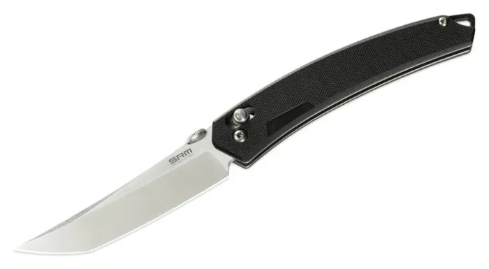 Нож складной туристический SRM 9211-GB2 (9.2 см) 8Cr13MoV/G10 черный