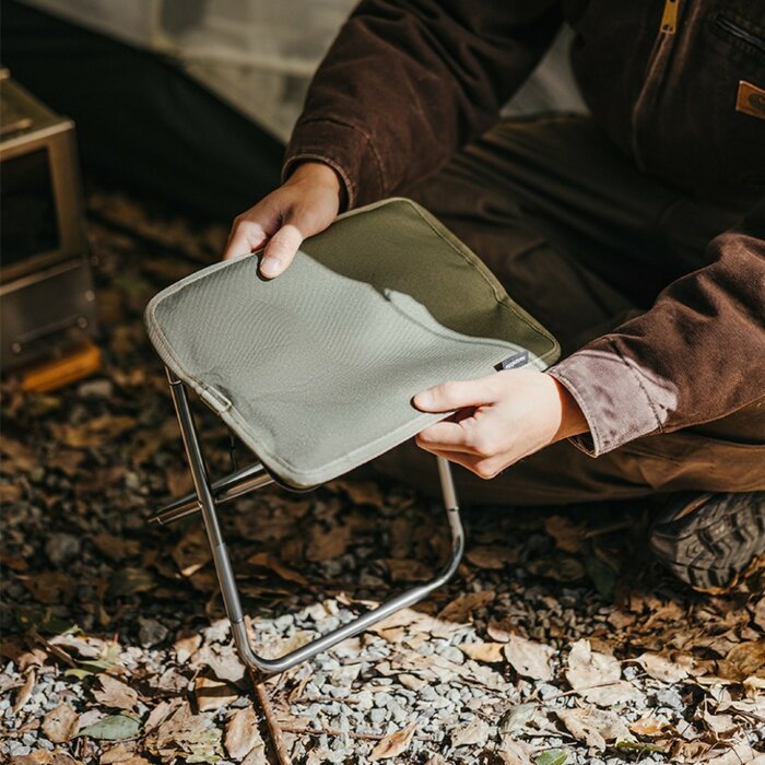 Стул складной Naturehike CNK2550JJ011, алюминий, оливковый