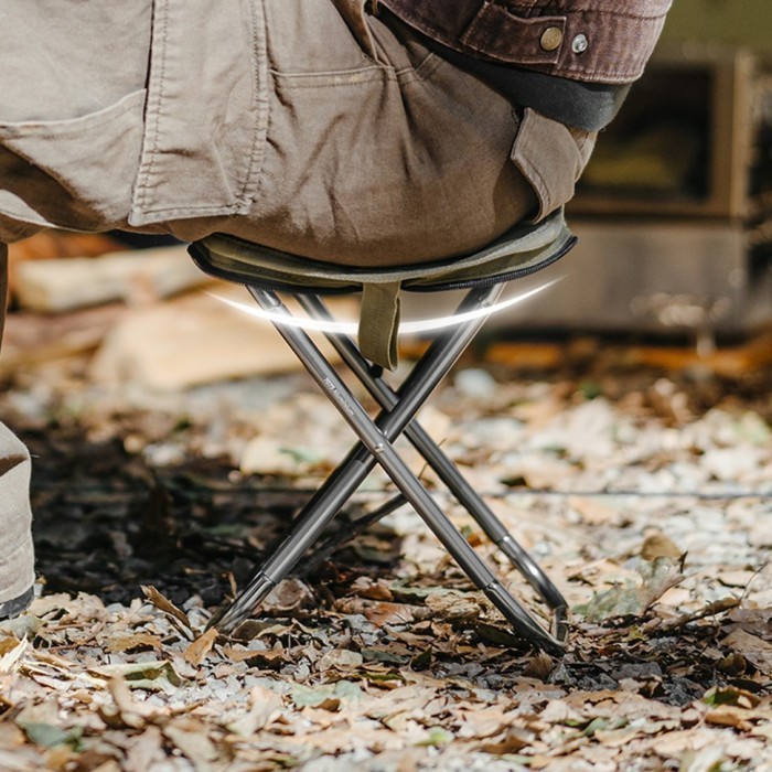 Стул складной Naturehike CNK2550JJ011, алюминий, оливковый