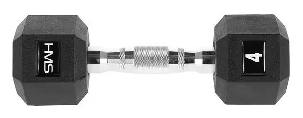 Гантель шестигранный HMS HEX PRO, 4 кг