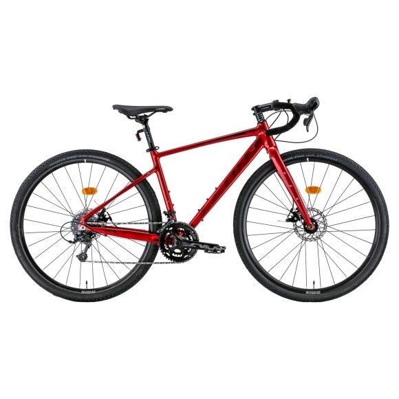 Велосипед знижений в ціні 28" Leon GR-90 DD 2022 (червоний з чорним)