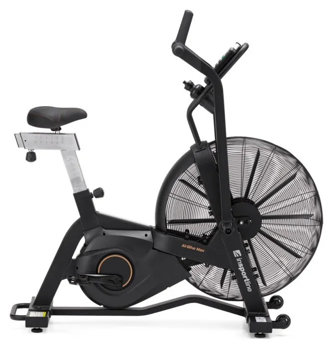 Велотренажер повітряний inSPORTline AirBike Max, чорний