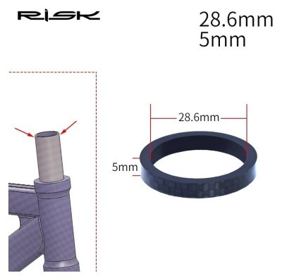 Кольцо прямоугольное карбон 5*28.6 черный RISK RA120-1-2