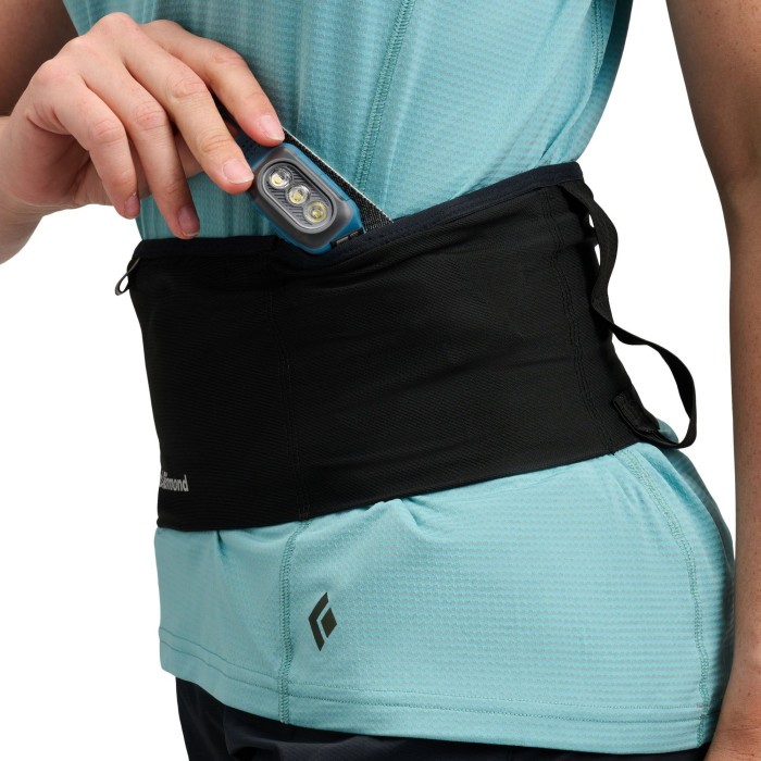 Пояс-сумка Black Diamond Distance Run Belt, Black, L