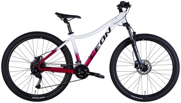 Велосипед AL 27,5" Leon XC LADY 80 HDD рама-16" белый с малиновым 2025