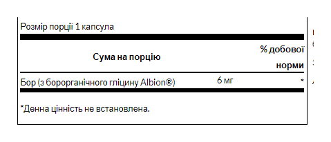 Boron Boroganic Glycine 6mg - 60caps