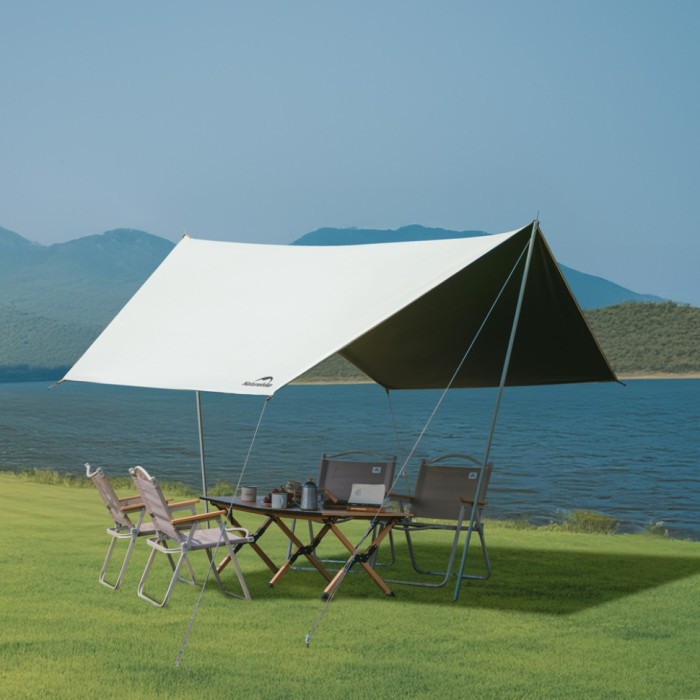 Намет чотиримісний автоматичний надувний із тентом Naturehike Ango CNK2550WS017, коричневий, укр, укр