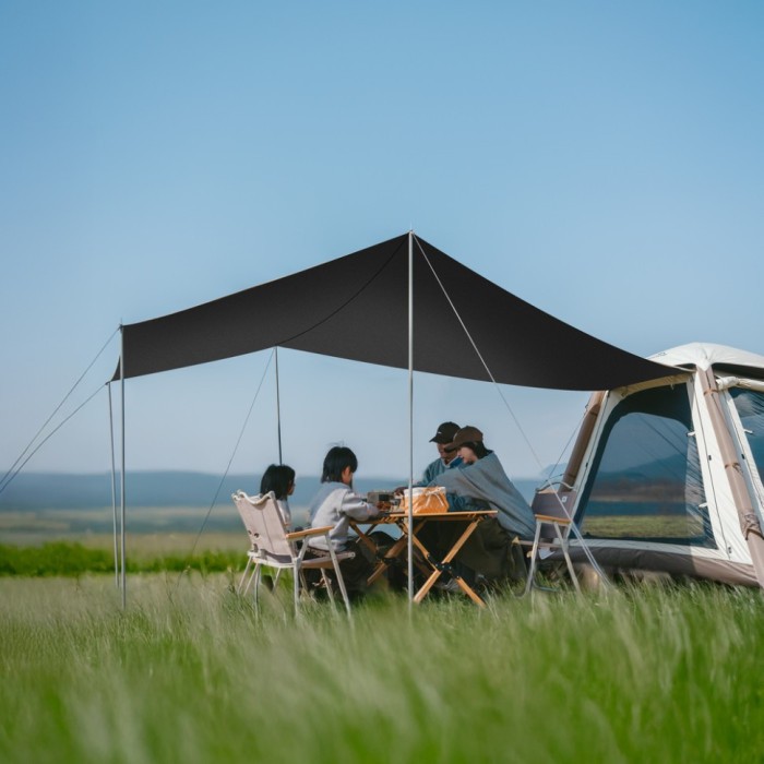 Намет чотиримісний автоматичний надувний із тентом Naturehike Ango CNK2550WS017, коричневий, укр, укр