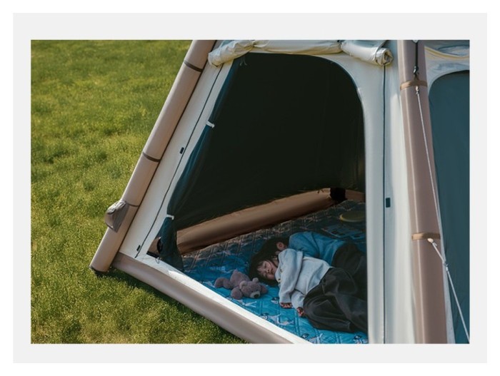 Намет чотиримісний автоматичний надувний із тентом Naturehike Ango CNK2550WS017, коричневий, укр, укр